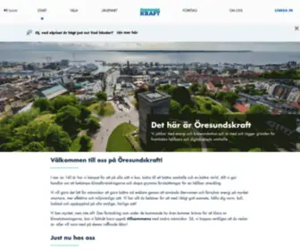 Oresundskraft.se(Vi arbetar med energi och kommunikation) Screenshot