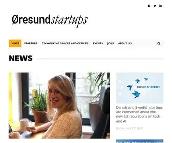 Oresundstartups.com(News) Screenshot