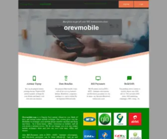 OrevMobile.com(A Platform for quick purchase of Airtime) Screenshot