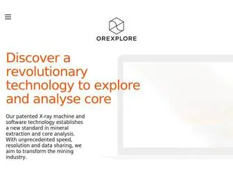 Orexplore.com(Digitizing rock mineral identification process) Screenshot