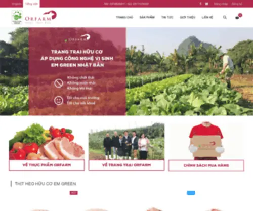 Orfarm.com.vn(Thực phẩm hữu cơ) Screenshot