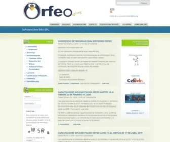 Orfeogpl.org(Sistema de Gestion) Screenshot