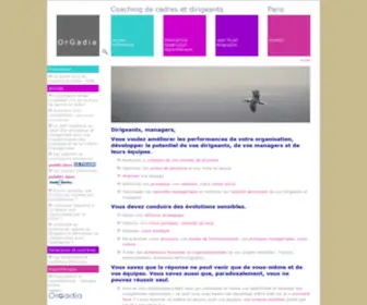 Orgadia.fr(Coaching de Cadres et Dirigeants Orgadia Jean Touati Paris) Screenshot