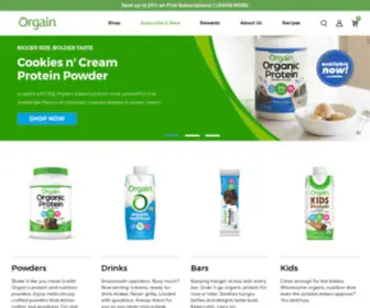 Orgain.com(Clean Nutrition & Healthy Living) Screenshot