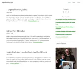 Organdonation.com(organdonation) Screenshot