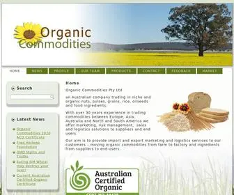 Organic-Commodities.com.au(Organic Commodities) Screenshot