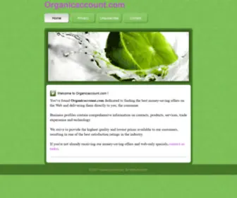 Organicaccount.com(Organicaccount) Screenshot