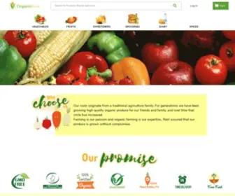 Organicacre.in(Delhi’s First and largest organic farm and online grocery store) Screenshot