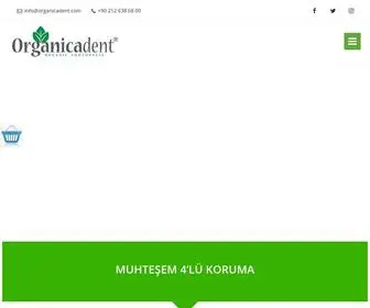 Organicadent.com(Organic toothpaste) Screenshot