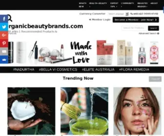 Organicbeautybrands.com(Organic Beauty Award) Screenshot