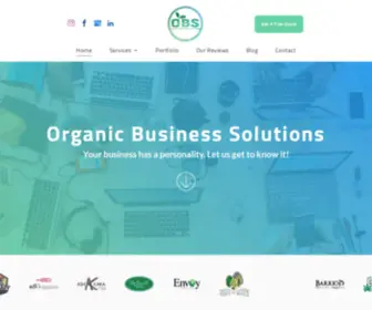 Organicbusinesssolutions.com(Organic Business Solutions services inc) Screenshot