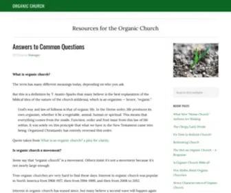 Organicchurch.com(Organic Church) Screenshot