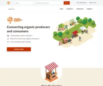 Organiccommunitymarket.com(Organic Community Market) Screenshot