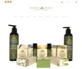 Organiccrown.com(Natural skin care products) Screenshot