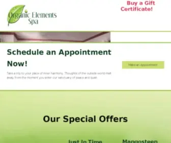 Organicelementsspa.com(Organic Elements Spa) Screenshot