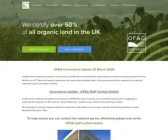 OrganicFarmers.org.uk(Organic Certification) Screenshot