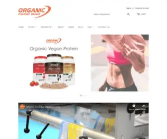 OrganicFoodbar.com(Organic Food Bar) Screenshot