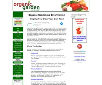 OrganicGardeninfo.com(Organic Gardening Information) Screenshot