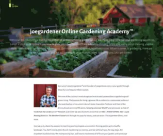 OrganicGardeningacademy.com(Joegardener online gardening academy ™) Screenshot