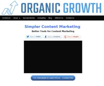 OrganicGrowth.biz(Links Make Content VisibleLink Building) Screenshot