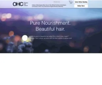 Organichairculture.com(Sydney Best Organic Hair Salon) Screenshot