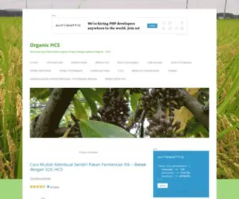 Organichcs.com(Pertanian dan Peternakan Organik Praktis dengan aplikasi Organic) Screenshot