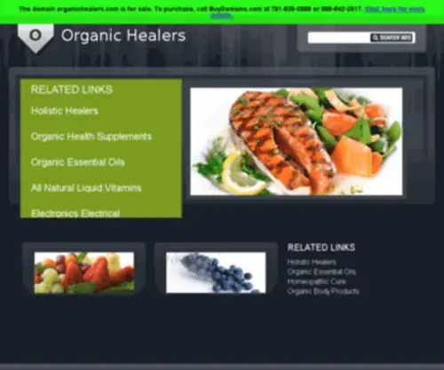 Organichealers.com(Organichealers) Screenshot