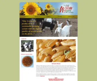Organicheirlooms.com(Lone Willow Ranch) Screenshot