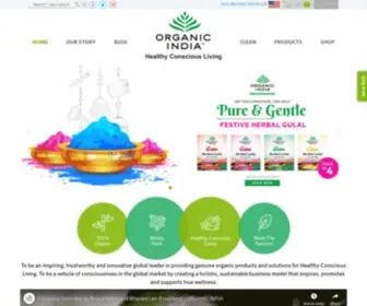 Organicindia.com(Healthy Packaged Food) Screenshot