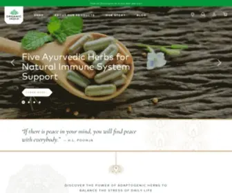 Organicindiausa.com(Organic India) Screenshot