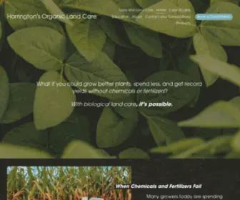 Organiclandcare.com(Harrington's Organic Land Care) Screenshot