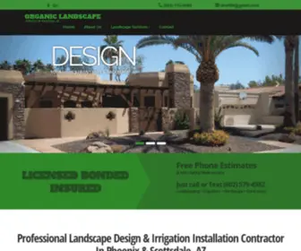 Organiclandscapeservice.com(Landscape Design & Irrigation Install Contractor In Phoenix) Screenshot