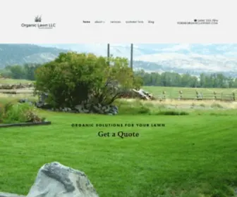 Organiclawnmt.com(Organic Lawn Company) Screenshot