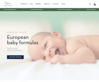 Organiclifestart.com(Organic Formulas From Europe // 20% Off 1st Order) Screenshot