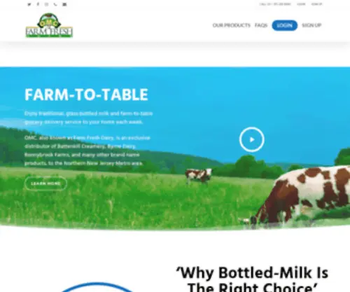 Organicmilkcorp.com(Delivering Farm Fresh Products to your doors for over 20 Years) Screenshot