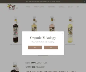 Organicmixology.com(OM Organic Liqueurs) Screenshot