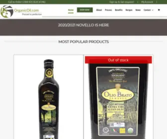 Organicoil.com(Olio Beato DeMarco Website) Screenshot