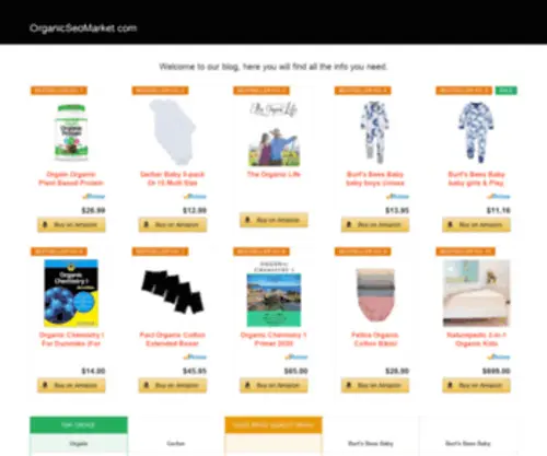 Organicseomarket.com(Buy Backlinks) Screenshot