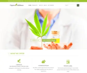 Organicsfulfillment.com(Private Label CBD) Screenshot