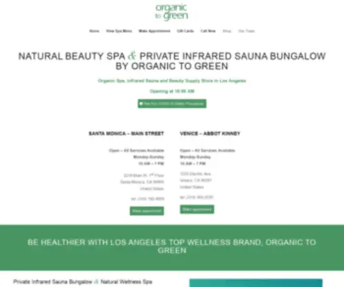 Organicspalosangeles.com(Organic spa los angeles) Screenshot