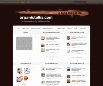 Organictalks.com(An alternative blog) Screenshot