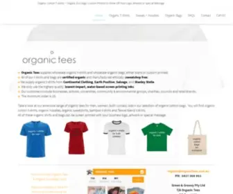 Organictees.com.au(Organic T) Screenshot