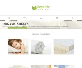 Organictextiles.com(Organic Textiles) Screenshot