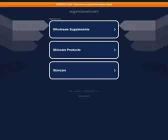 Organictouch.com(organictouch) Screenshot