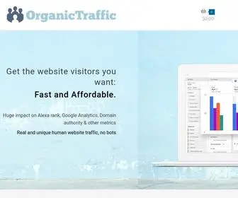 Organictraffic.me(Buy website traffic) Screenshot
