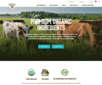 OrganicValleyingredients.coop(Organic Valley Ingredients) Screenshot