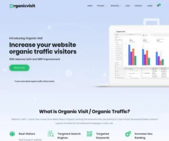 OrganicVisit.com(Buy website traffic) Screenshot