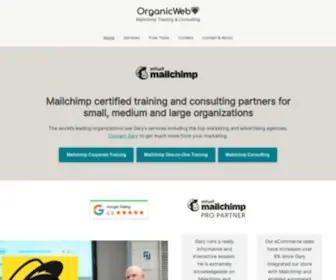 Organicweb.com.au(Mailchimp Training & Consulting for Small) Screenshot