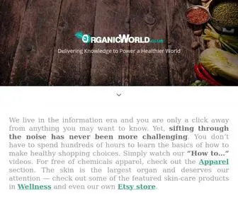 Organicworld.club(Delivering Knowledge to Power a Healthier World) Screenshot