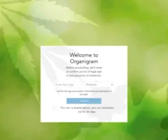Organigram.ca(Organigram) Screenshot